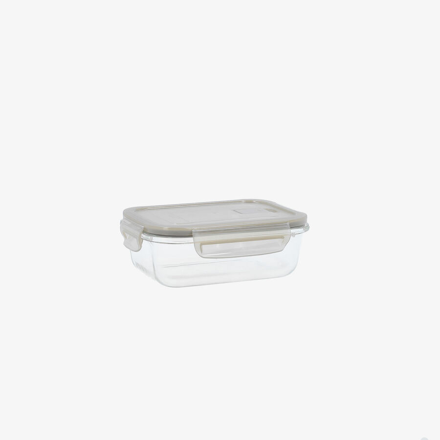 Recipiente herm&eacute;tico rectangular de vidrio Bruma 63cl