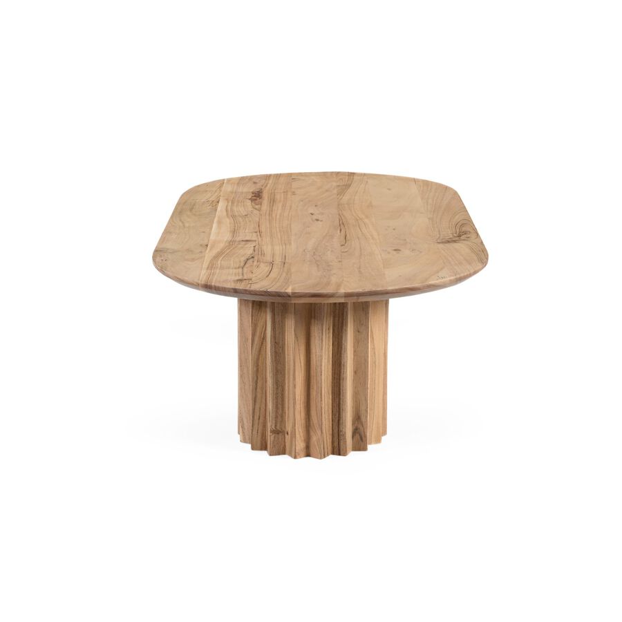 Mesa de centro de madera de acacia Mumbai 120x63x35cm Clau&Chloe