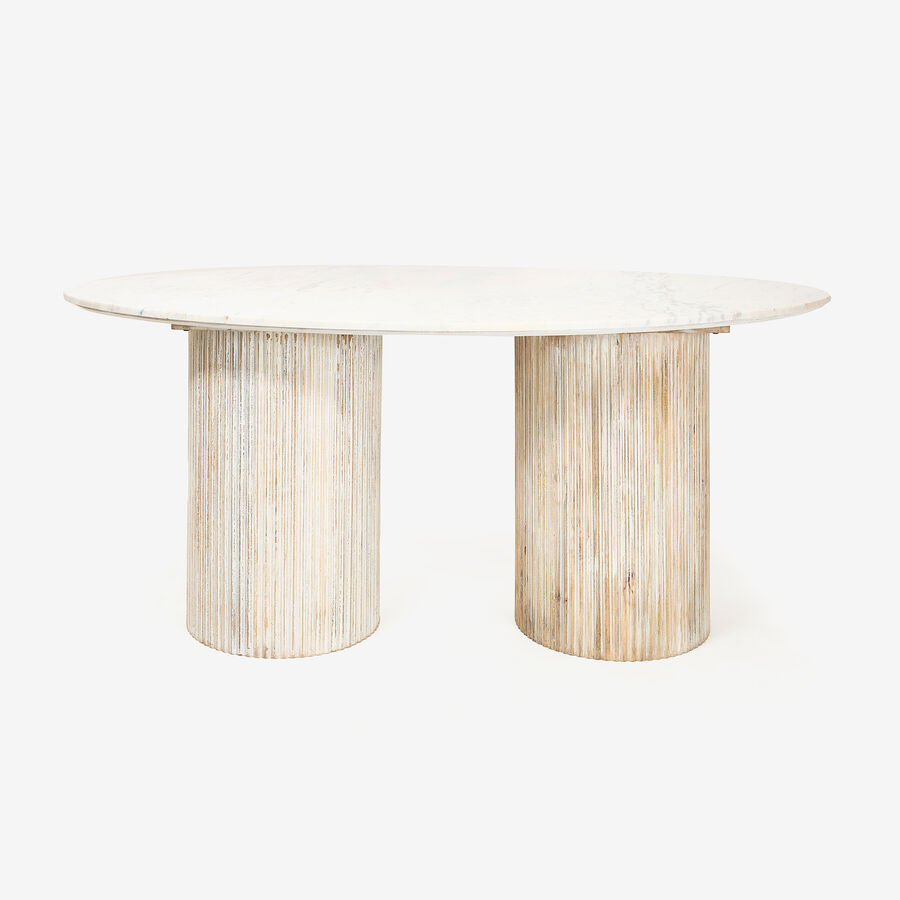 Mesa de comedor de mármol Siba 180x90x77cm Clau&Chloe