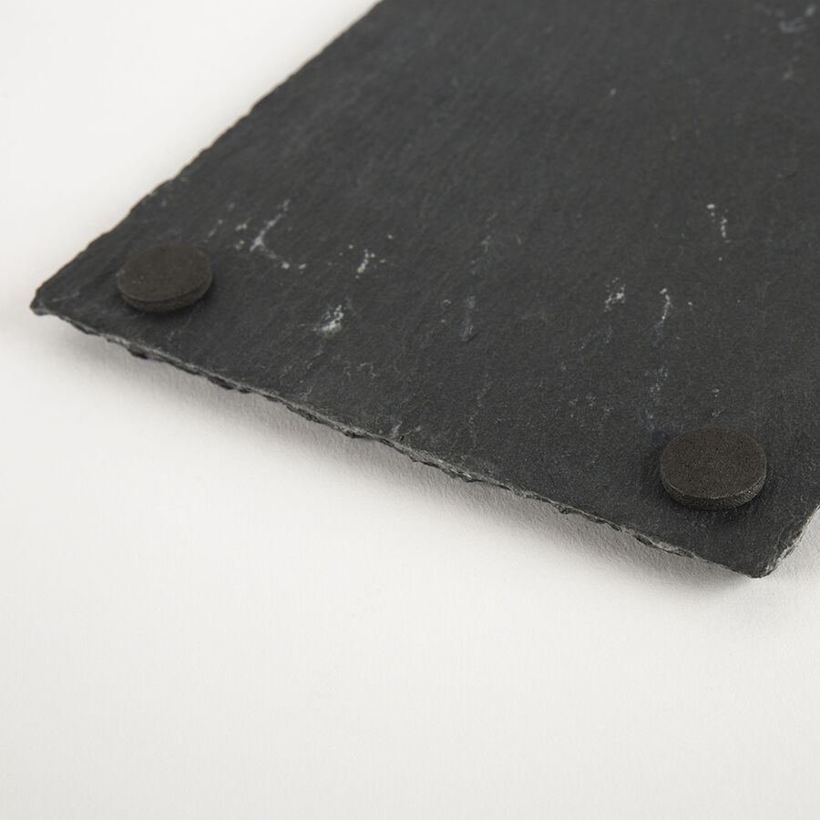 Plato para aperitivos de pizarra Gastro 22x14cm