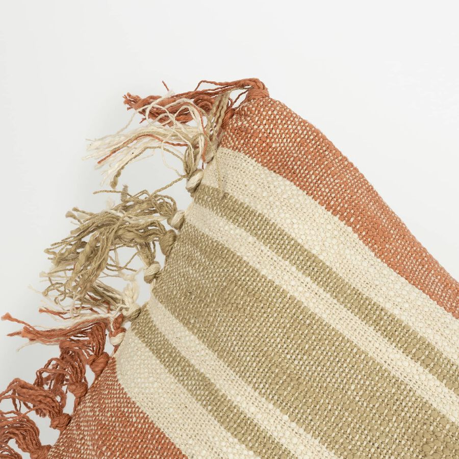 Funda de coj&iacute;n roja de algod&oacute;n Eneli 45x45cm