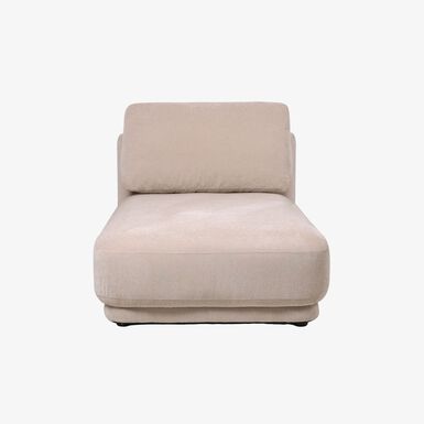 Sill&oacute;n chaise longue beige Alain 92x157x68cm