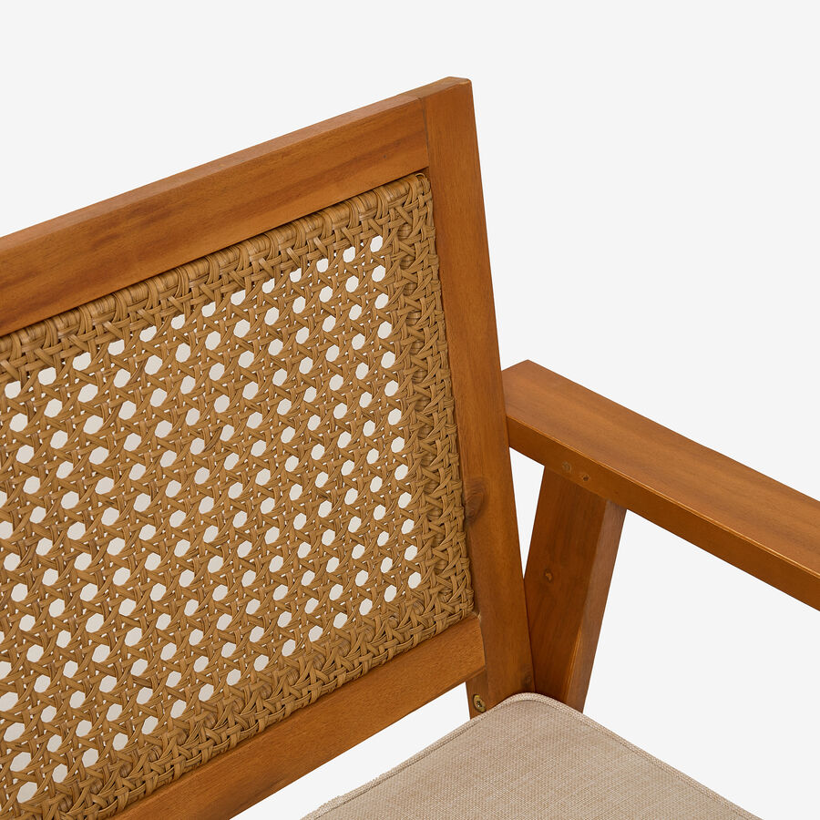 Set de jardín de 4 piezas de madera de acacia Corfu