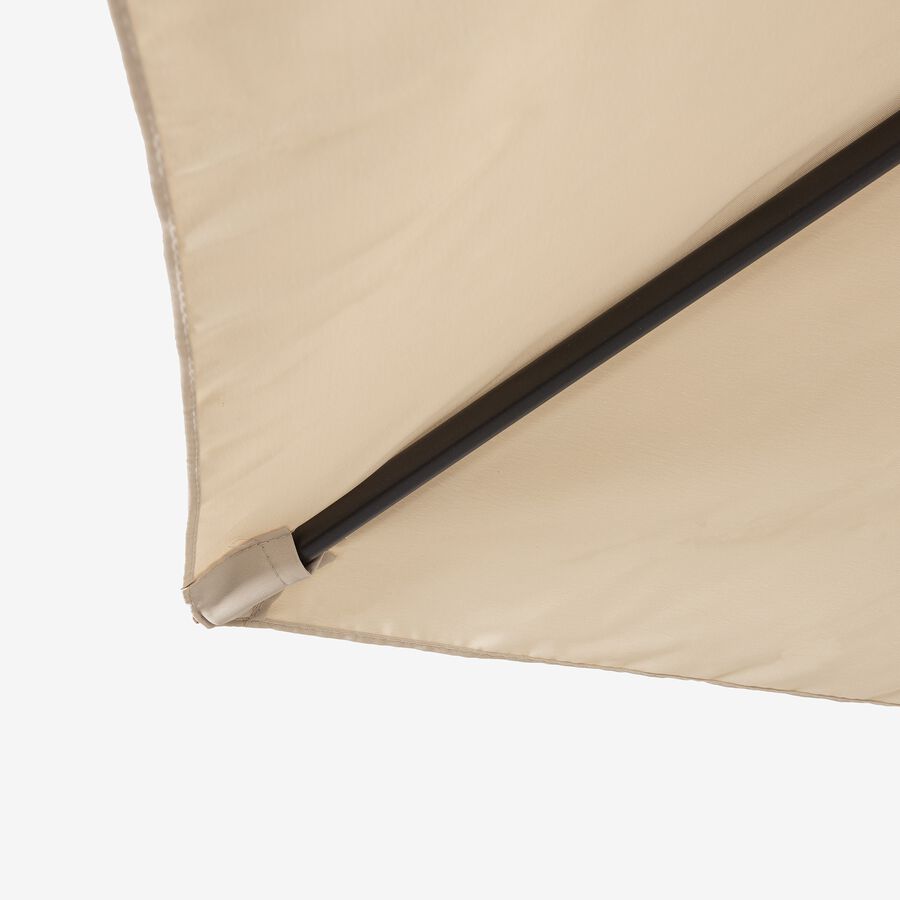 Parasol de aluminio color crema Arucas 3m