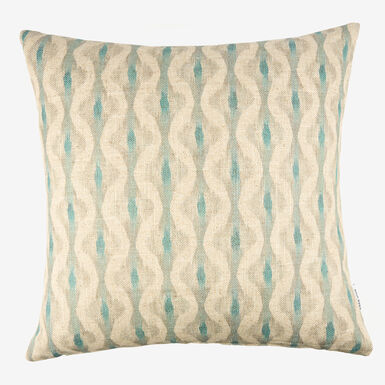 Funda de cojín de algodón beige Tribal 45x45cm