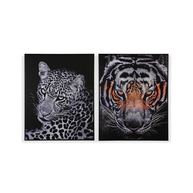 Lienzo con marco de madera Felino 100x80cm en varios modelos