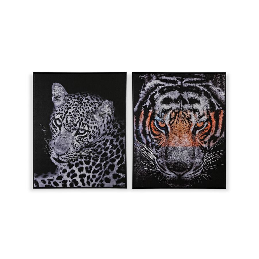 Lienzo con marco de madera Felino 100x80cm en varios modelos