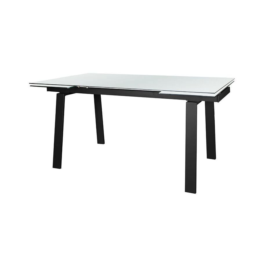 Mesa de comedor de cristal extensible Dallas 160/240x90x75cm
