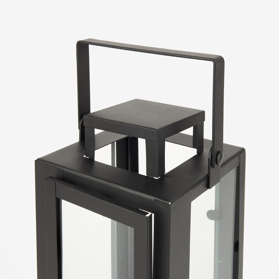 Farol de metal negro Calin 29cm