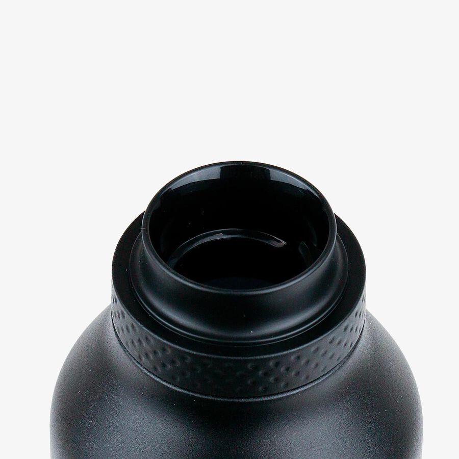 Botella t&eacute;rmica negra de acero inoxidable 1L - Runbott