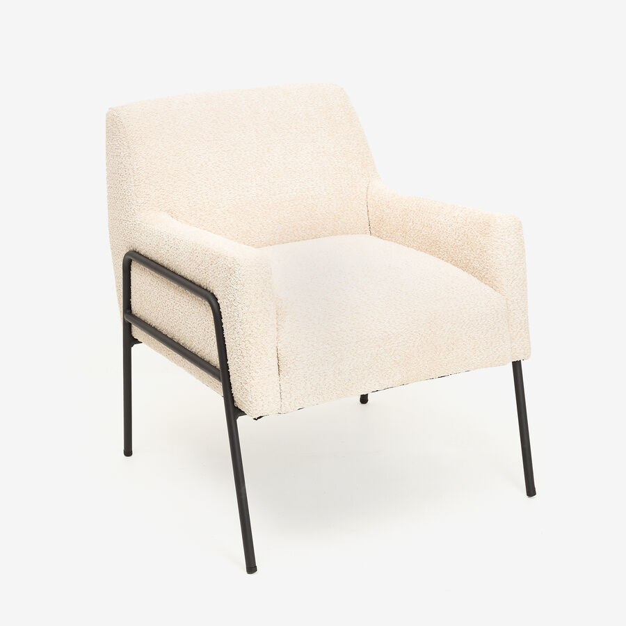 Butaca beige Mysteva 70x78x79cm Clau&Chloe