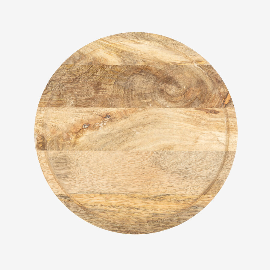Centro de mesa de madera de teca Ø28cm