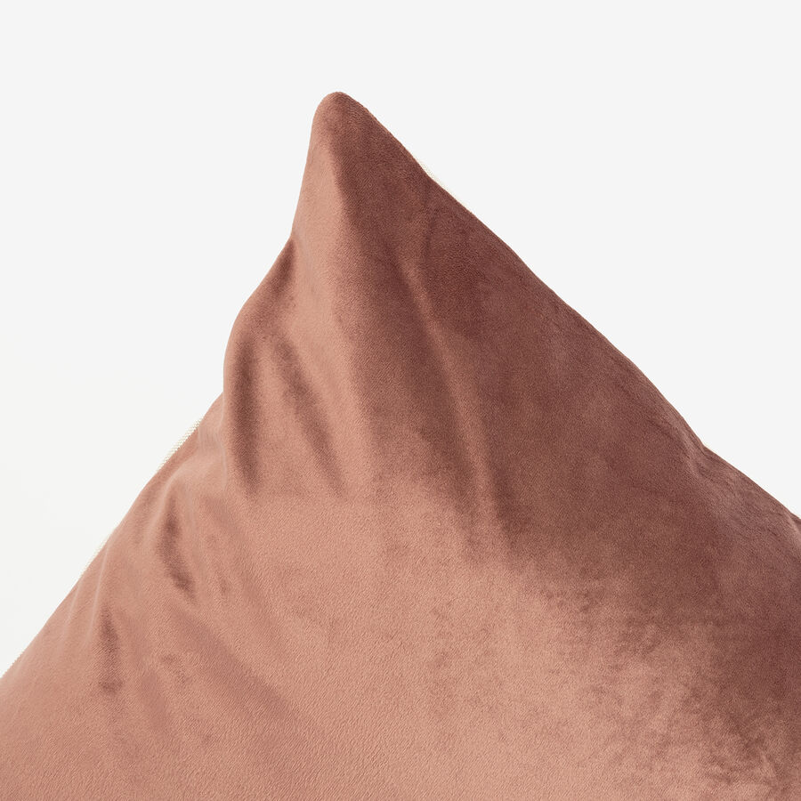 Funda de cojín velvet rosa 30x45cm