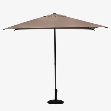 Parasol de acero inoxidable marr&oacute;n Sena 250x250cm