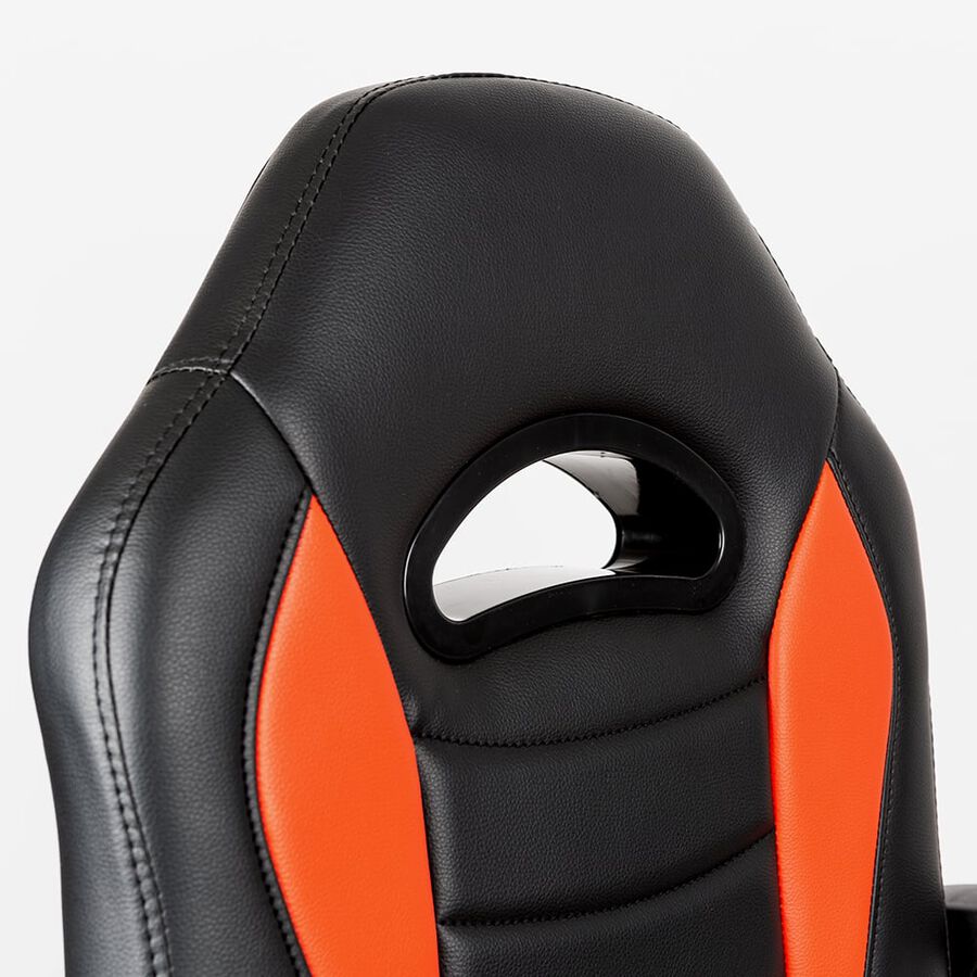 Silla gamer de oficina roja y negra