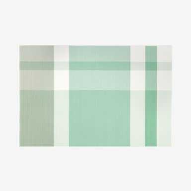 Mantel individual cuadros verde 45x30cm