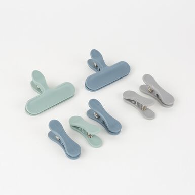 Set de 7 pinzas para cierre de bolsas