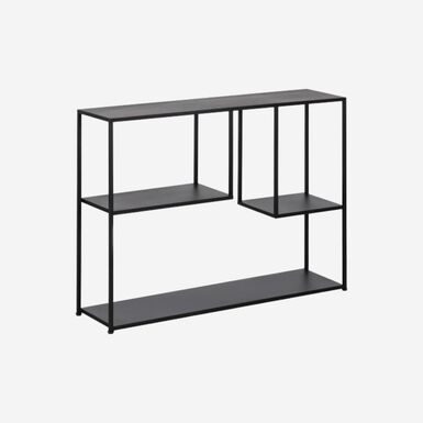 Consola de metal negro Calista 100x26x75cm