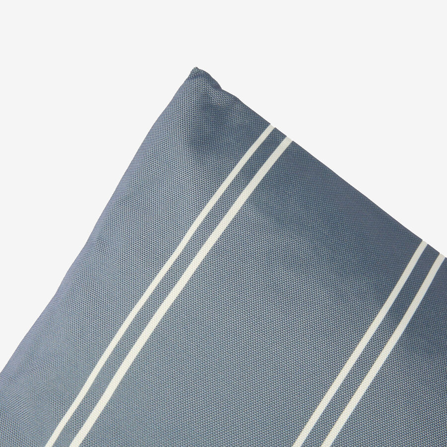 Cojín de exterior azul Rayas 43x43cm