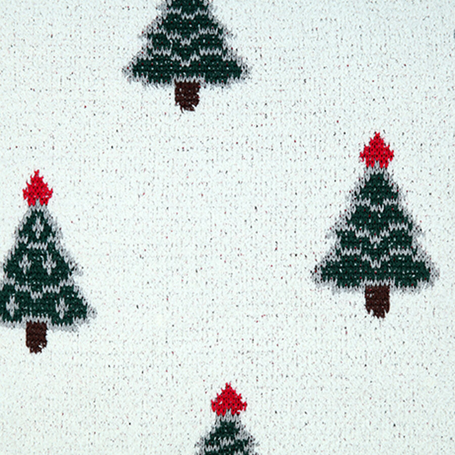 Funda de coj&iacute;n con &aacute;rboles y pompones Tree 45x45cm