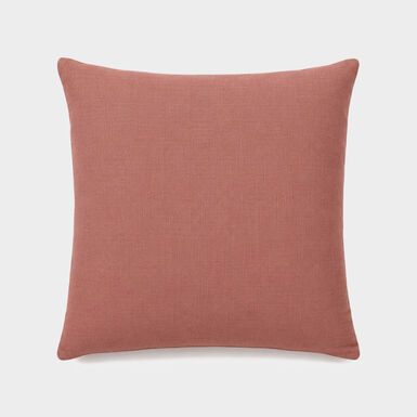 Funda de coj&iacute;n roja de poli&eacute;ster y lino Bruma 45x45cm