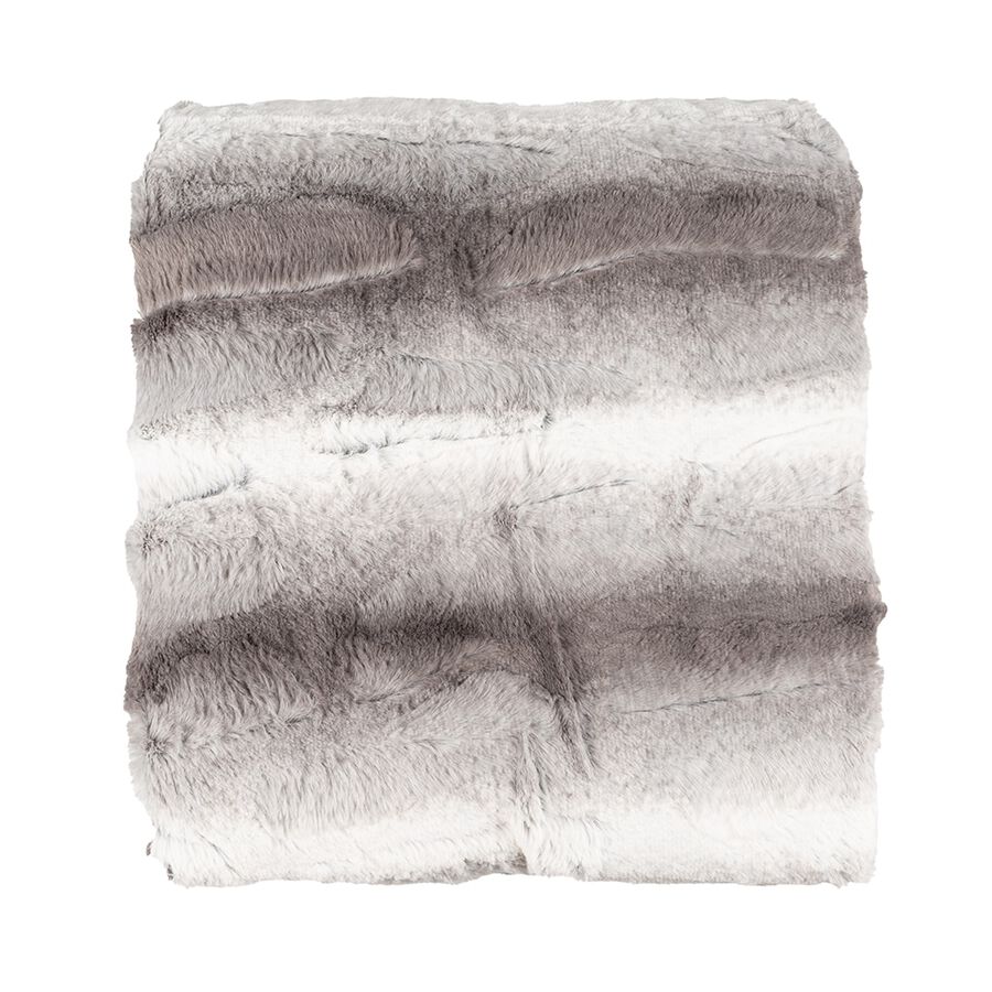 Manta de pelo gris Alp 130x150cm