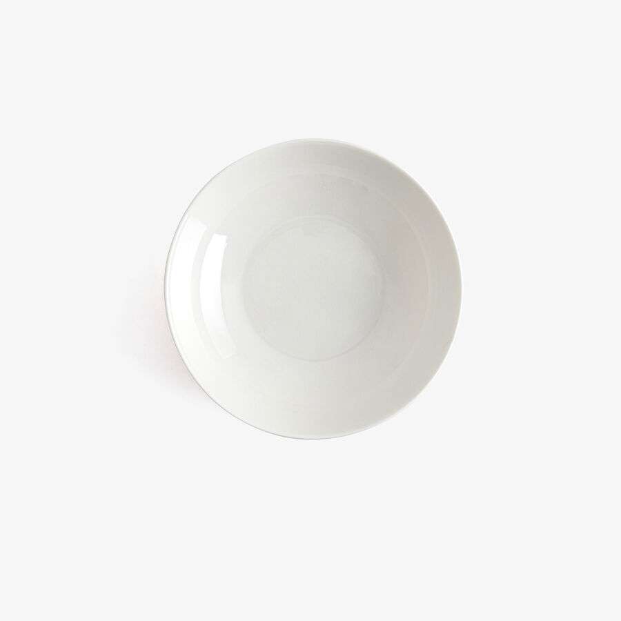 Plato hondo de porcelana new bone china blanco Lara &Oslash;20cm