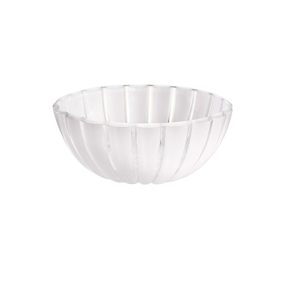 Ensaladera transparente y blanco perla Ø20cm - Guzzini Kaia