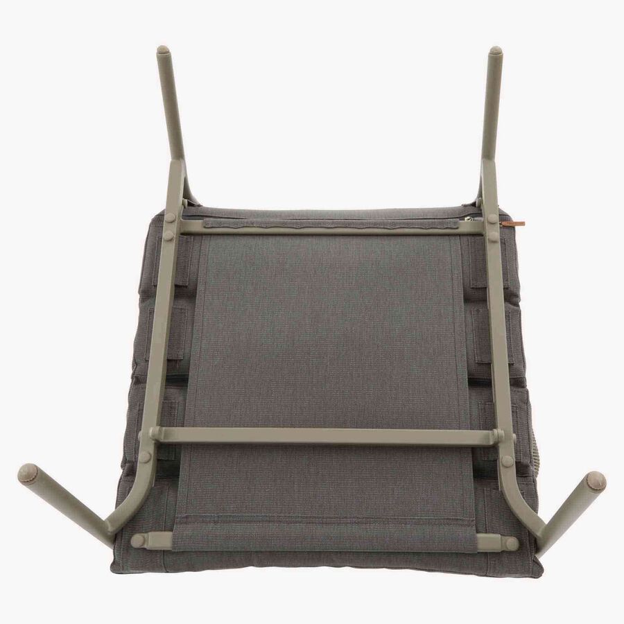 Conjunto de jard&iacute;n para 4 personas de acero cafe Solani