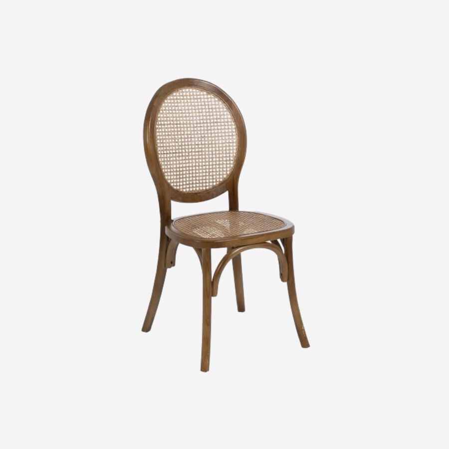 Silla de comedor de madera de olmo 45x42x94cm