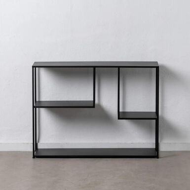 Consola de metal negro Calista 100x26x75cm