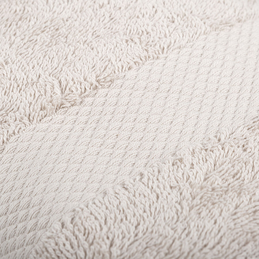 Toalla de lavabo de algodón beige Vic 50x100cm - 500 gr/m²