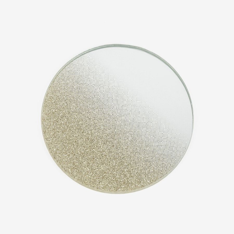 Portavelas espejo dorado &Oslash;10cm