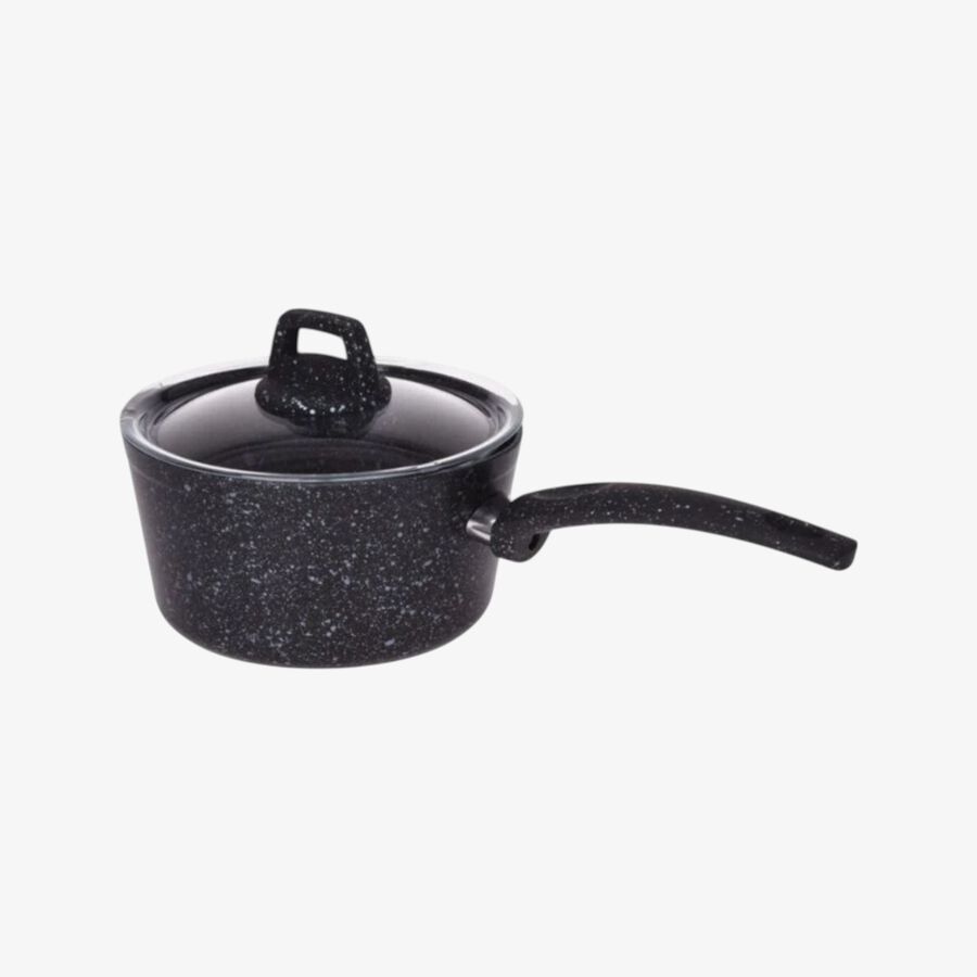 Cazo de aluminio negro Katsa apto para inducci&oacute;n &Oslash;18cm - 2,2L