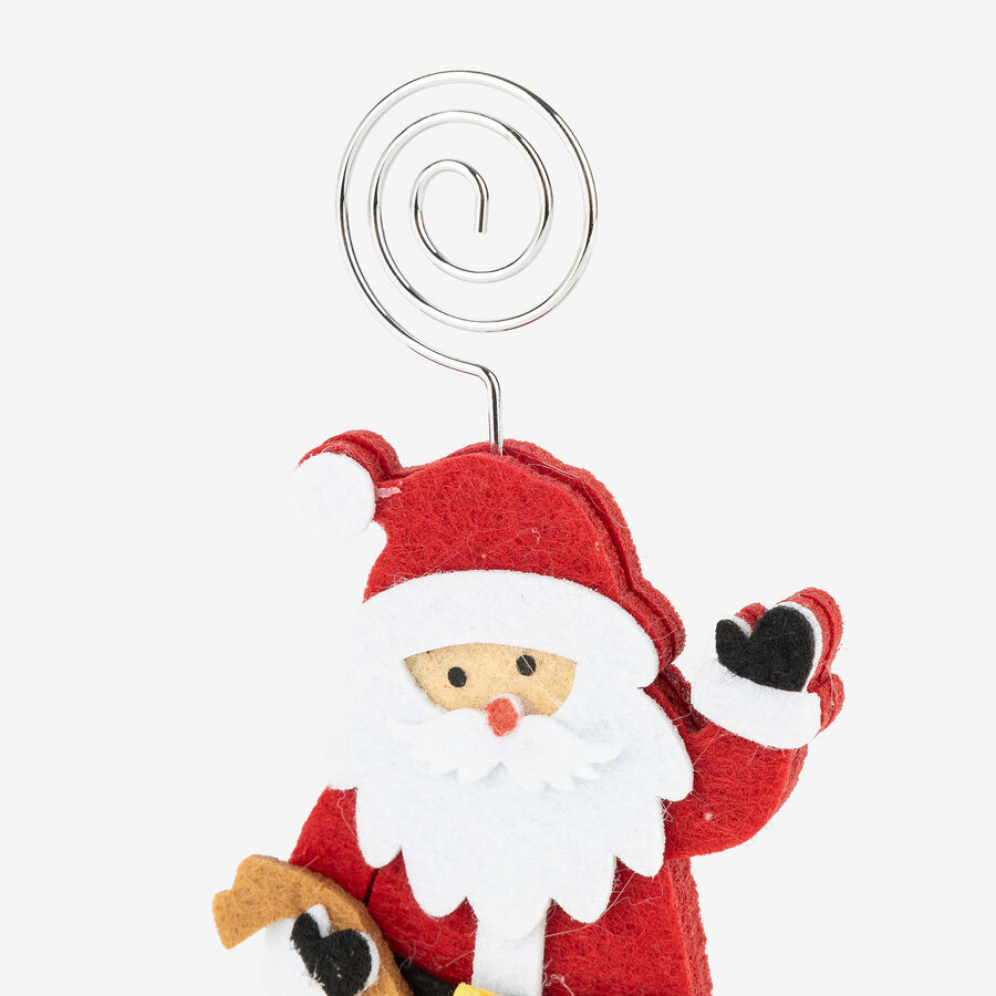 Figura tarjetero Santa Claus 6x14cm