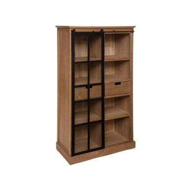 Estanter&iacute;a de madera MDF y de abeto Blida 80x40x150cm