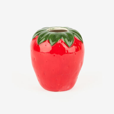 Jarrón de dolomita rojo Fresa Ø10x8cm