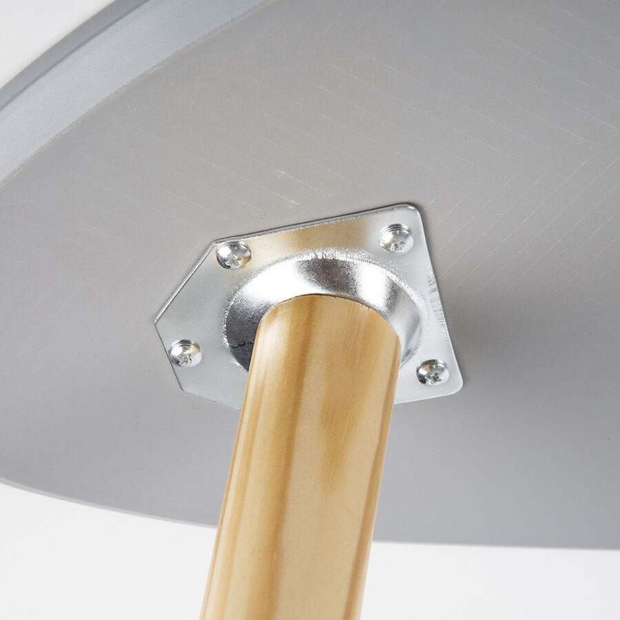 Mesa auxiliar de madera gris Sevilla 90x46x46cm