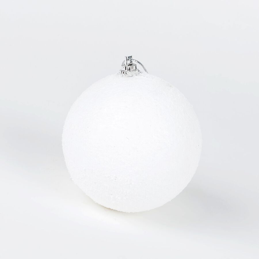 Set de 6 bolas &aacute;rbol Navidad blancas Snowball &Oslash;8cm