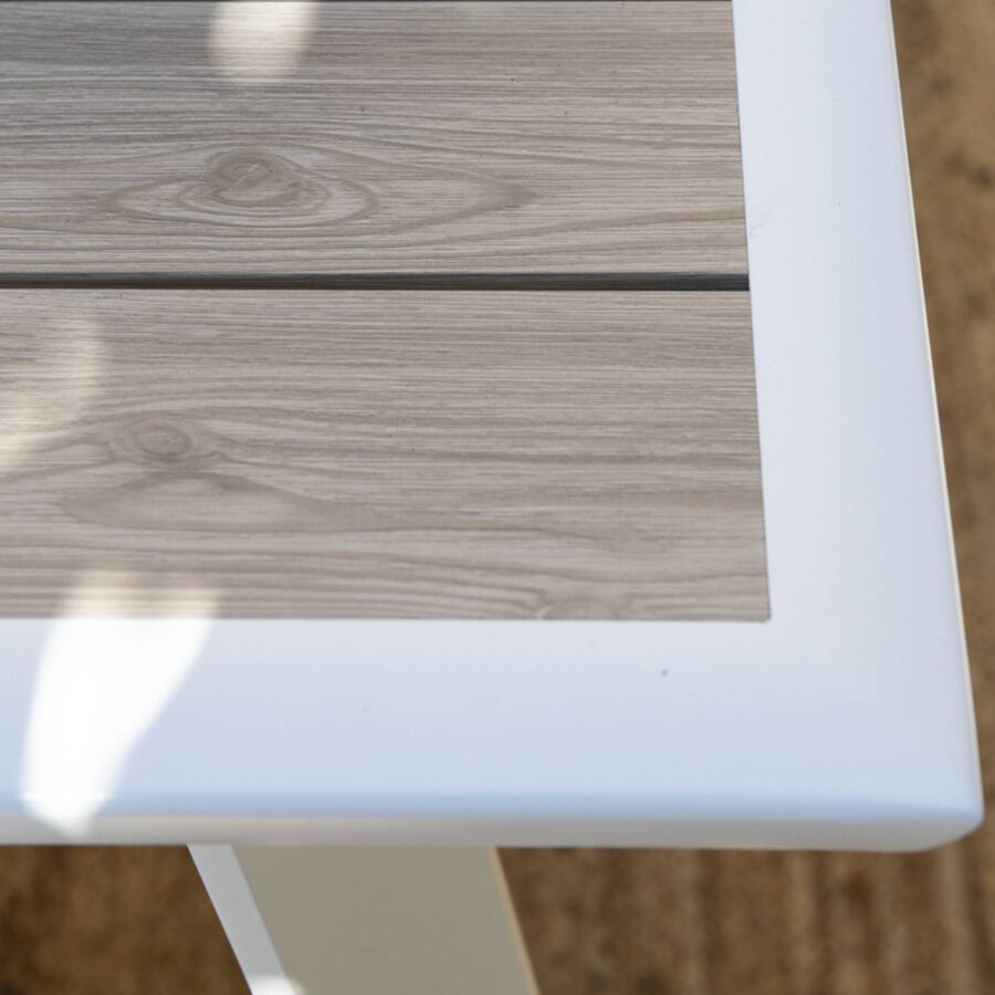 Mesa de aluminio extensible Saura 170/260x100x76cm