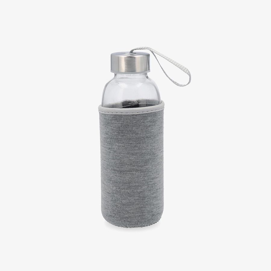 Botella con funda gris de cristal Temel 40cl
