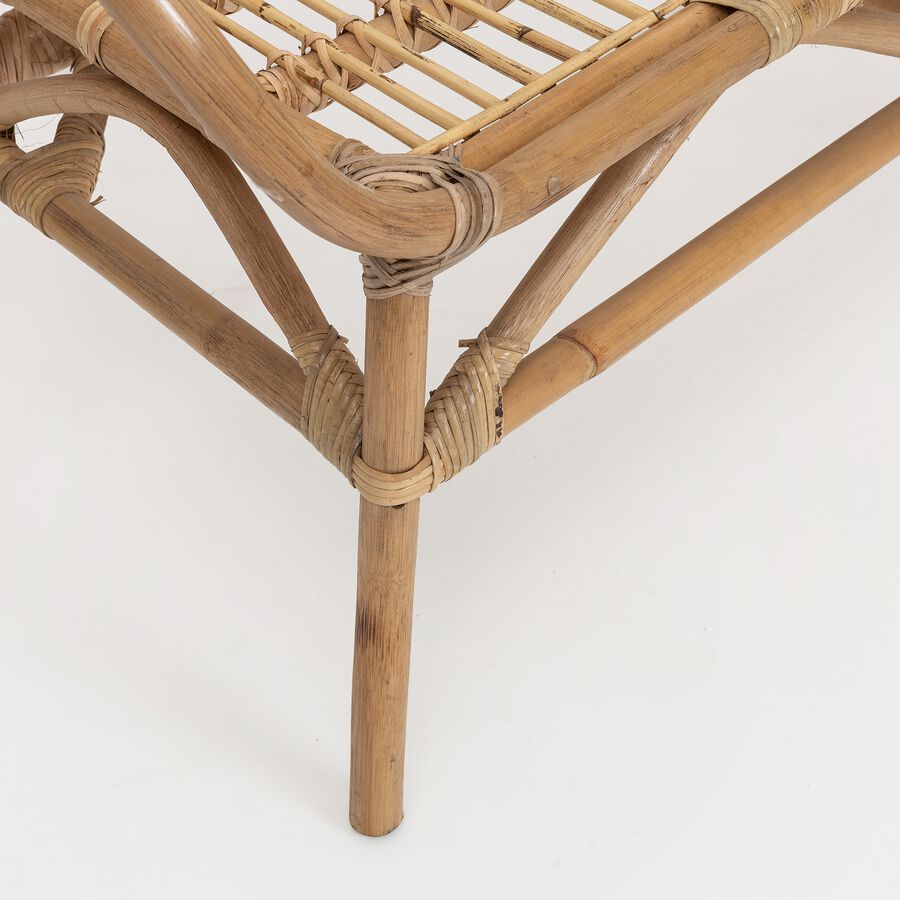 Sof&aacute; de mimbre dos plazas Indie 116x83x68 cm