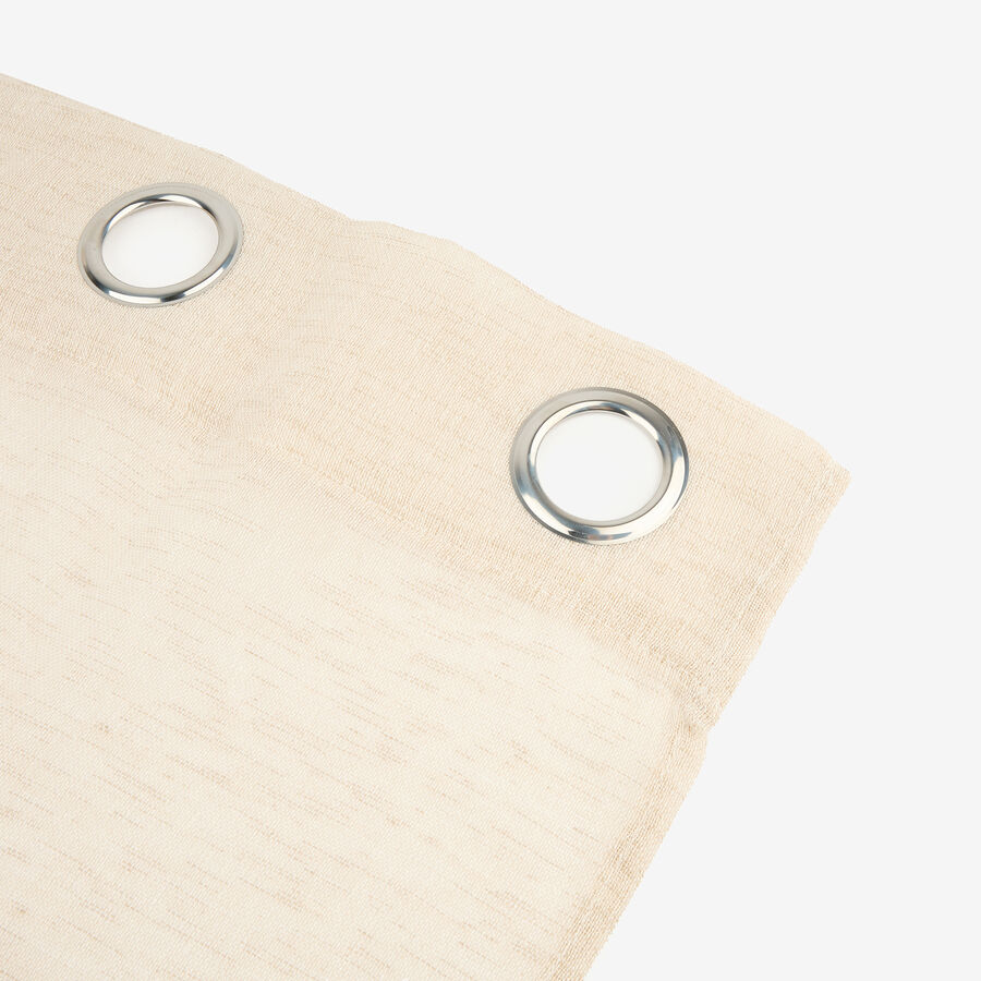 Cortina de poli&eacute;ster beige Lucia 140x240cm