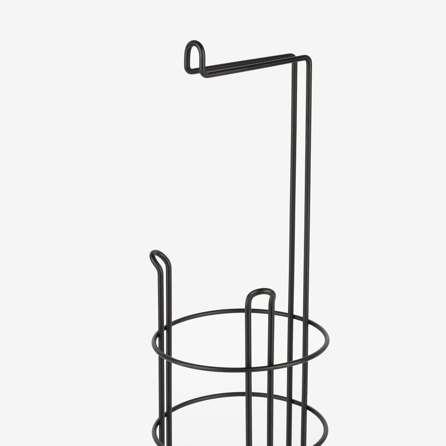 Portarrollos de metal negro