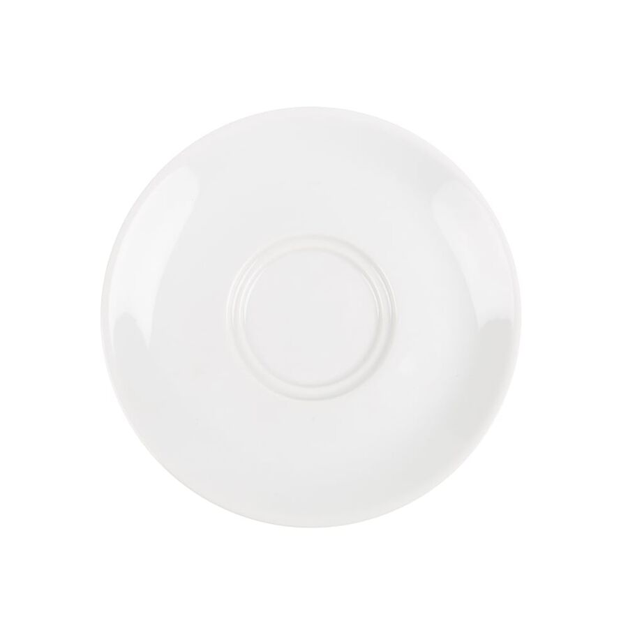 Plato para taza de t&eacute; blanco de porcelana Cantina &Oslash;15cm