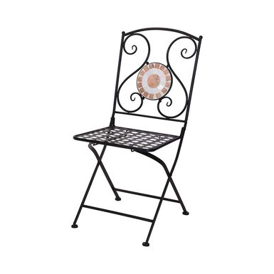 Silla de jard&iacute;n plegable mosaico Bistro 40x38x90cm