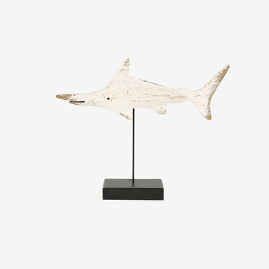 Figura decorativa de madera pez espada 35cm