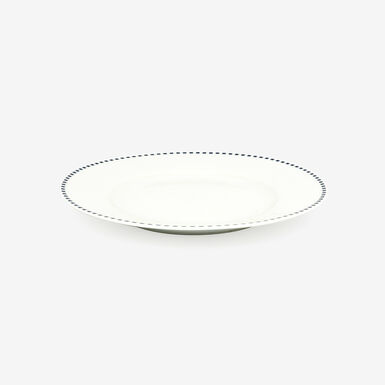 Plato de postre de porcelana Blue Square 21cm