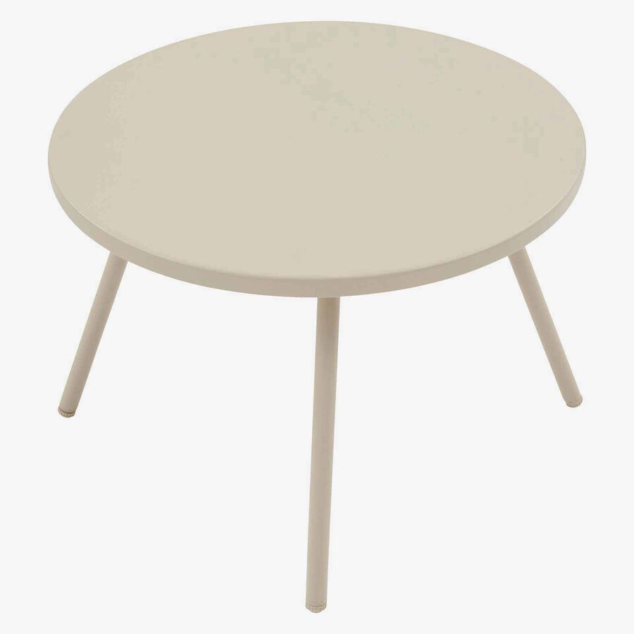 Conjunto de jard&iacute;n para 2 personas de acero crema Paolux