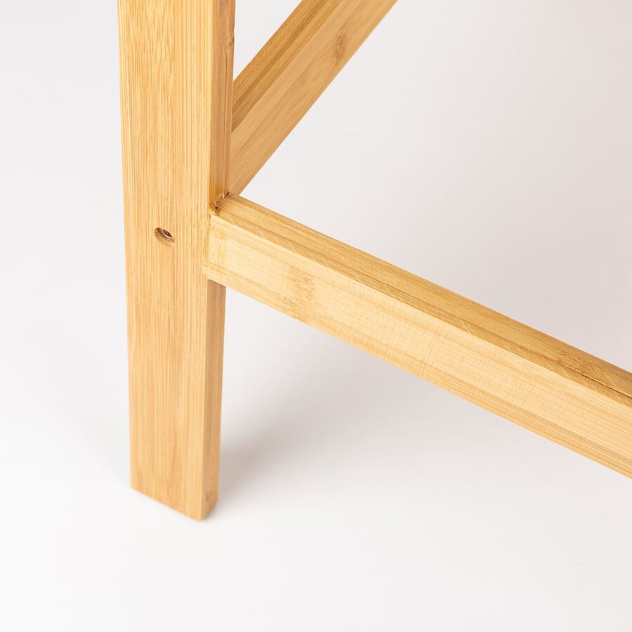 Escalera de bambú de 2 peldaños